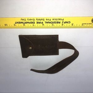 Eventide Brown Leather Luggage Tag‎